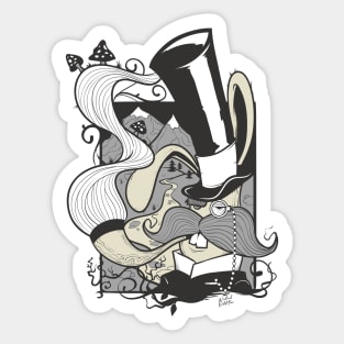 Gentleman Rabbit Sticker